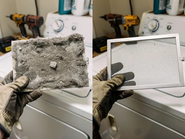 Professional lint trap cleaning by Temple City Dryer Vent Cleaning in Temple City