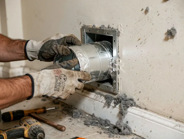 Professional dryer vent repair and installation by Temple City Dryer Vent Cleaning in Temple City
